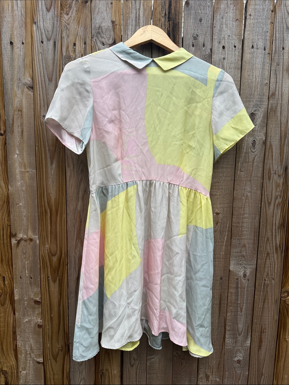 Dusen Dusen silk pastel collard dress